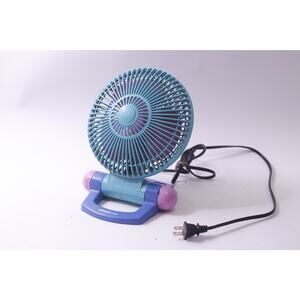 1990s Era, Turquoise, Small, Holmes Air, Personal Fan, Table Fan, Bedroom,
